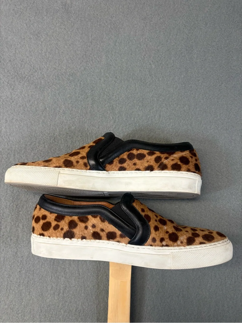 Givenchy Ponyhair Loafers Sneakers Slip On Skate Leopard 37 /6.5 - Picture 6 of 7